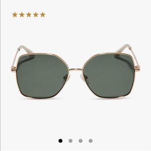 Beatrice Gold and Black Sunglasses - DIFF Eyewear